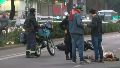 Motociclista derrapó en plena avenida Pellegrini: apuntan a la velocidad y al estado de la calzada