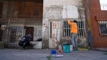 "Te pinto la cara" es un programa para fortalecer los vínculos barriales que empezó hace dos semanas.