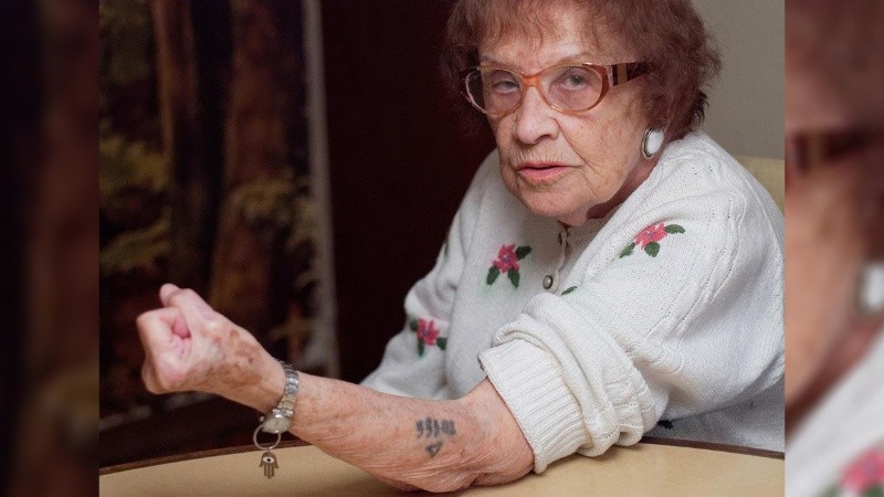 Lea Zajac de Novera, sobreviviente del campo de concentración de Auschwitz.