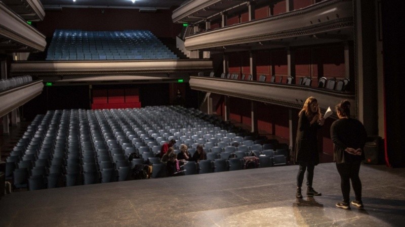 El teatro La Comedia, visto desde el escenario.