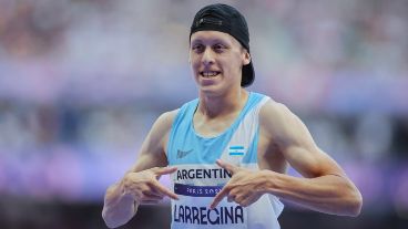 Larregina puso su nombre entre los grandes del atletismo nacional.