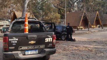 El allanamiento a Rojas en las cabañas del Parque Sarmiento.