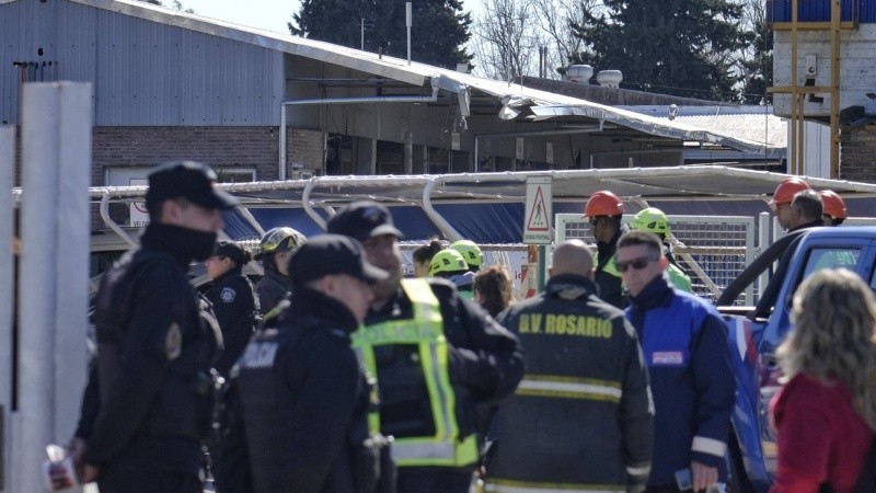 Los trabajadores de la firma evacuados.