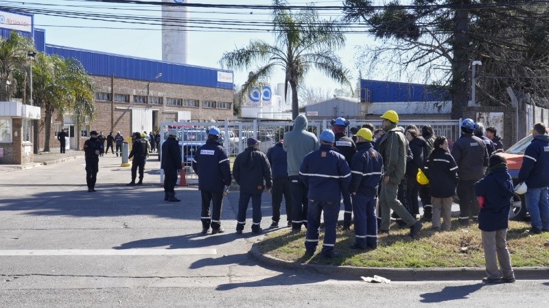 Los trabajadores de la firma evacuados.