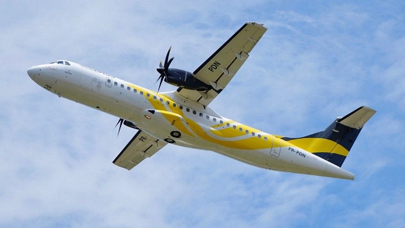 El avión bimotor modelo ATR-72 se estrelló en el complejo residencial Recanto Florido.