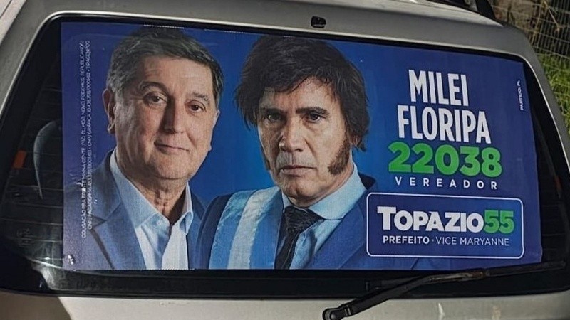 Parte de la cartelería con la que se promociona por Florianópolis.