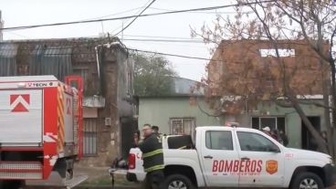 Uno de los incendios en una casa de Mar del Plata y Vélez Sarsfield.