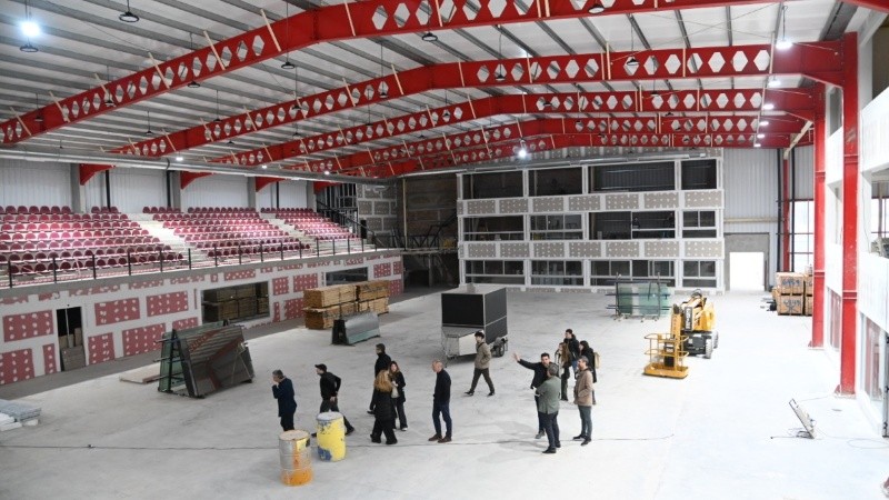 Una vista general del imponente Arena Sport que se viene en Rosario