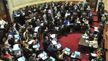 El pleno del Senado, durante la sesión de este jueves.