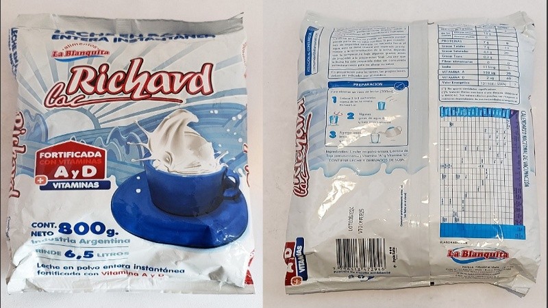 La marca de leche en polvo que fue detectada como adulterada y la Assal dio a conocer la prohibición de su circulación-