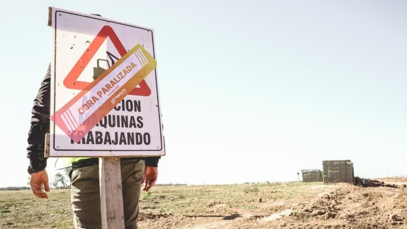 Las obras fueron suspendidas en la región.