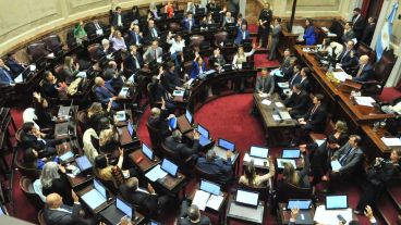 El pleno del Senado en su última sesión.