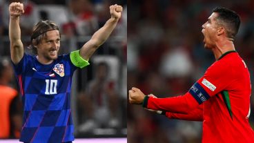 Modric (38 años) y Cristiano (39) le dieron el triunfo a Croacia y Portugal, respectivamente.