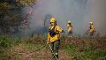 Brigadistas forestales de Santa Fe combaten focos ígneos en zona de islas entrerrianas: las imágenes