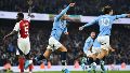 El City salvó el invicto en la última ante Arsenal por la Premier y Barcelona no afloja en España