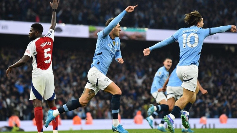 El empate agónico de Stones para el City.