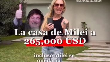 Polémica por un video que promociona una propiedad en venta como "la casa de Milei".