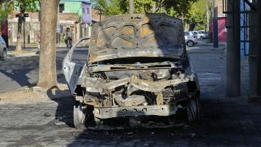 El Palio alcanzado por las llamas quedó inutilizable.