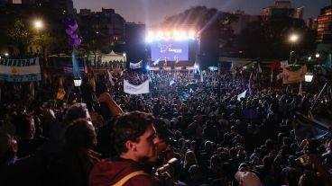 Javier Milei encabeza el acto de lanzamiento de La Libertad Avanza.