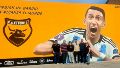 Inauguró el nuevo mural en homenaje a Fideo Di María en el club que lo vio crecer