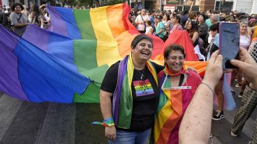 Una nueva Marcha del Orgullo se desplegó este sábado en Rosario.