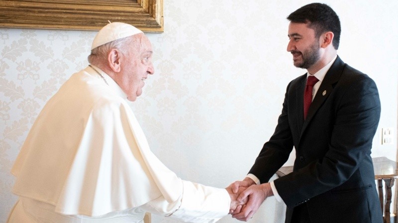 El papa Francisco recibió al secretario de Culto de Javier Milei.