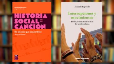 Las portadas de los libros "No pienses que nos perdiste" e "Interrupciones y movimientos.  El arte politizado en la crisis del neoliberalismo".