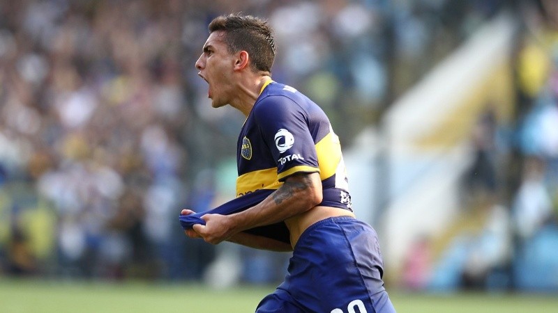 Leandro con la de Boca, donde jugó entre 2010 y 2014.