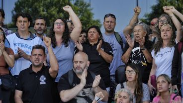 Un grupo de dirigentes de Amsafé convocó a concentrase en el Centro de Justicia Penal.