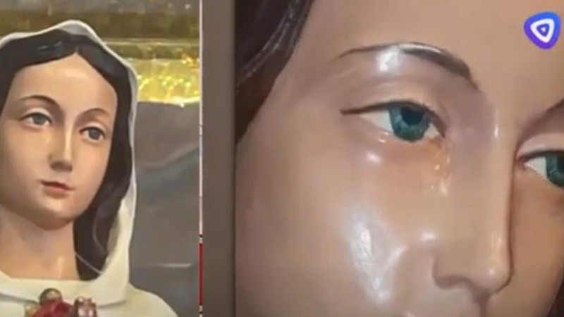 La primera vez que la virgen lloró fue en 1981