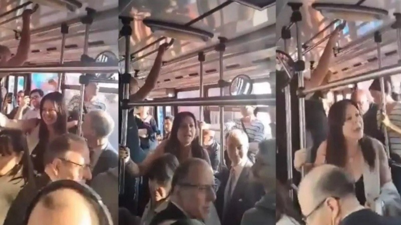 La ministra Sandra Pettovello protagonizó una discusión con pasajeros que la increparon en un colectivo.