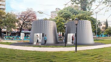 Imagen del proyecto elevado por Cavatorta para la plaza Sarmiento.