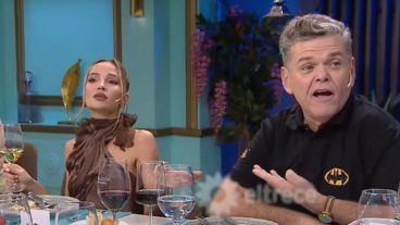 Brenda Asnicar y Alfredo Casero en "Almorzando con Juana Viale".