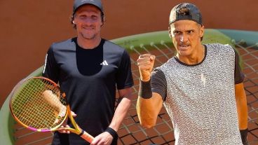 Forlán y Fede Coria, la sorprendente dupla que jugará el Challanger 100 de Uruguay.