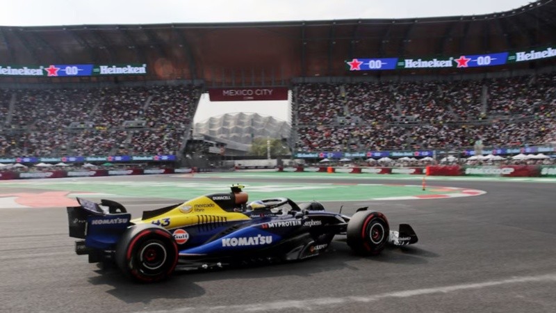 Franco Colapinto completó una buena carrera y terminó 12° en el GP de México.