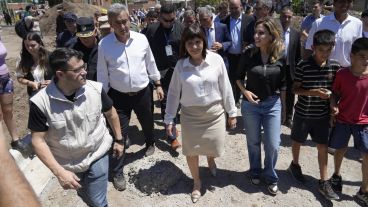 Bullrich y Javkin de recorrida por Tablada