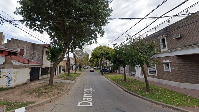 La cuadra donde tuvo lugar el asalto este domingo.