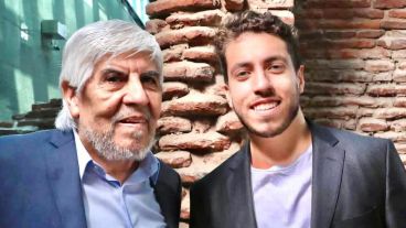 Hugo Moyano y Jerónimo, su hijo menor.