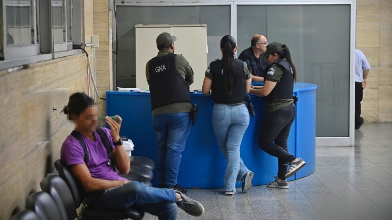 Gendarmería también hizo una inspección en la ex Afip.