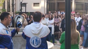 La asamblea de Judiciales en los tribunales provinciales.