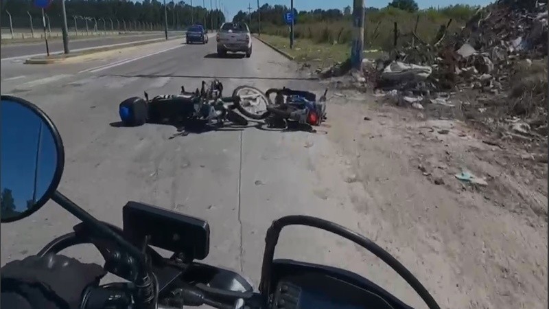 La Policía difundió este martes el video en primera persona de la vibrante persecución que por la mañana protagonizó personal de la Brigada Motorizada.