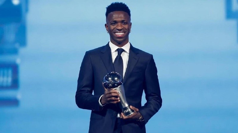 Vinicius se quedó con el premio The Best por su temporada con el Real Madrid.