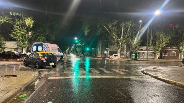 La escena que tuvo lugar esta madrugada en Avellaneda y Montevideo.