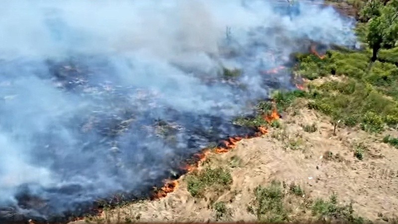 Las imágenes desde el aire del drone de El Tres.