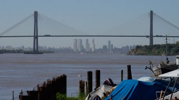 El humo llegó a la ciudad de Rosario este viernes.