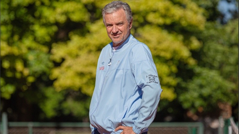 El capitán del equipo argentino de Copa Davis, Javier Frana.