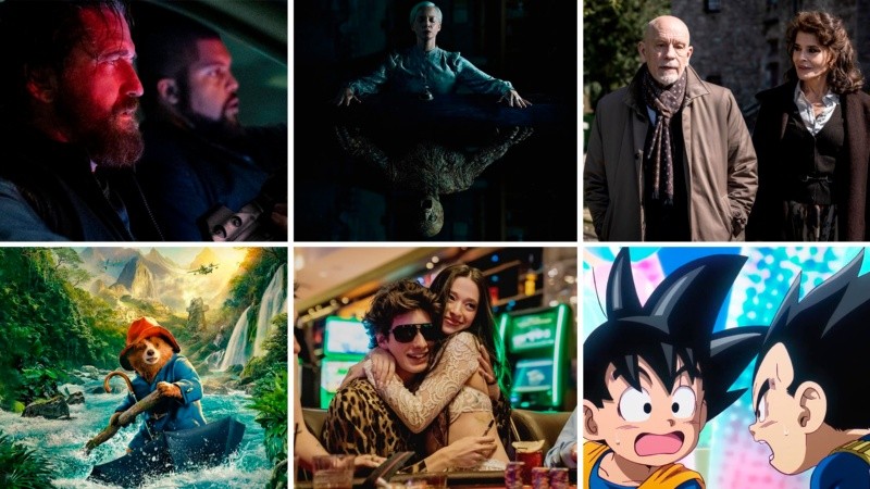 El robo perfecto: Pantera; Médium; Mr. Blake: a sus órdenes; Paddington en Perú; Anora; Dragon Ball Daima.