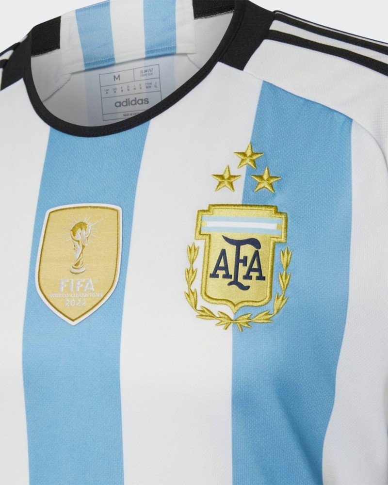 Así será la camiseta argentina con las tres estrellas